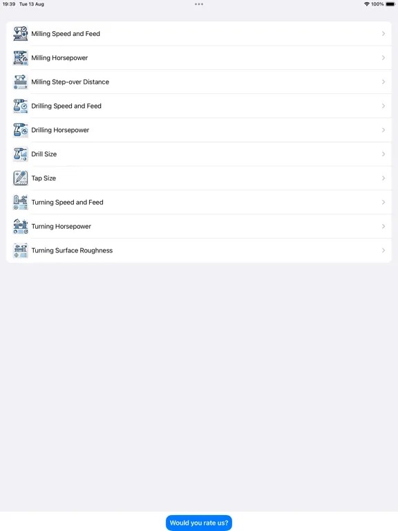 Milling Drilling Turning iPad  স্ক্রিনশট