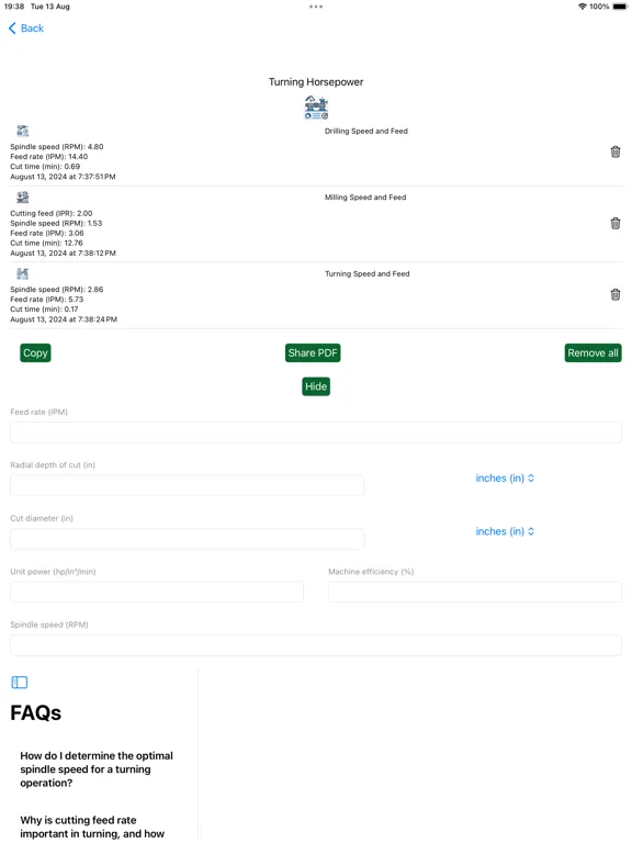 Milling Drilling Turning iPad  স্ক্রিনশট