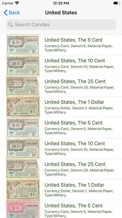 Banknotes of the World PRO Screenshots