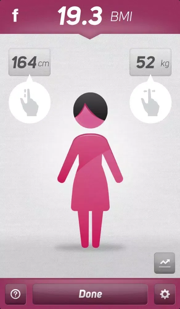 Capturas de tela do BMIndex - Calculate your BMI and share with others