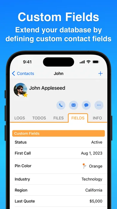 Contacts Journal CRM سکرین شاٹس