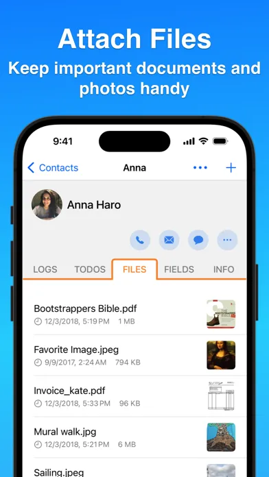 Contacts Journal CRM سکرین شاٹس