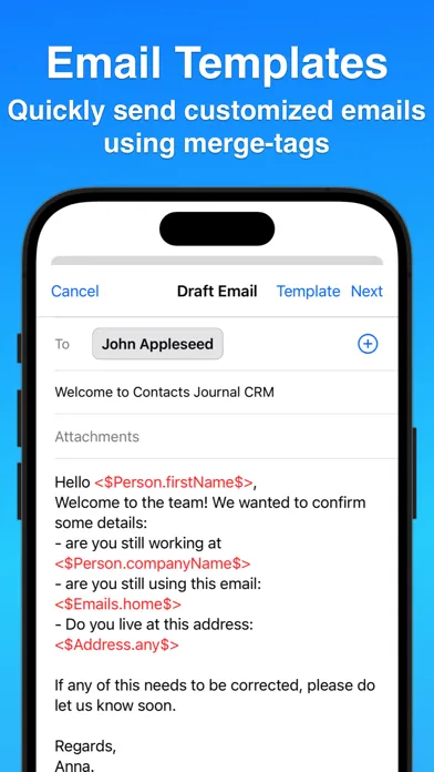 Contacts Journal CRM سکرین شاٹس