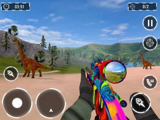 Dino Hunting Games 3D Hunter iPad  Ekran Görüntüleri