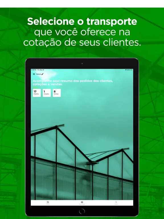 Ảnh chụp màn hình của Hortify Fornecedor iPad 