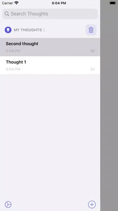 ภาพหน้าจอของ Ideas fast log
