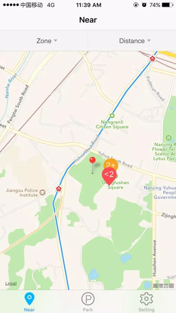 Ảnh chụp màn hình của Smart Parking