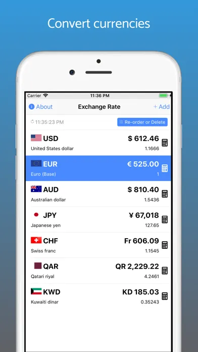 Exchange Rate Converter Live Screenshots
