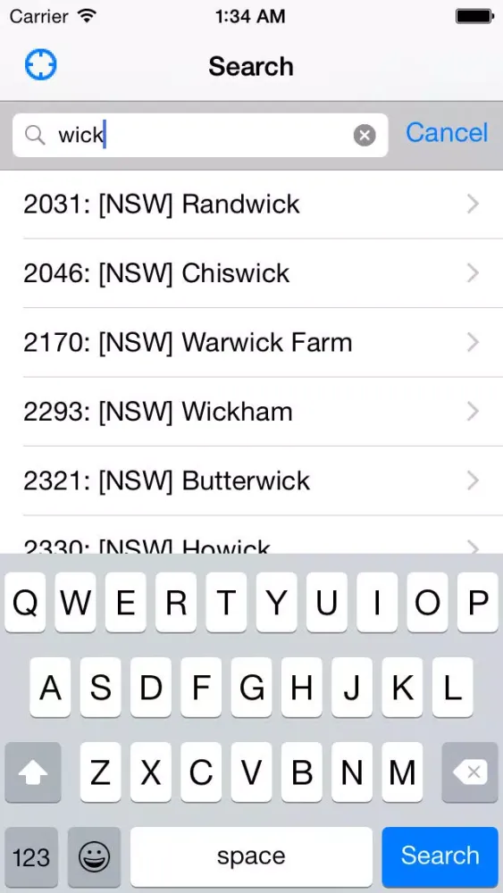 Postcode Australia سکرین شاٹس