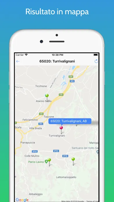 Captures d'écran de Postcode Italy