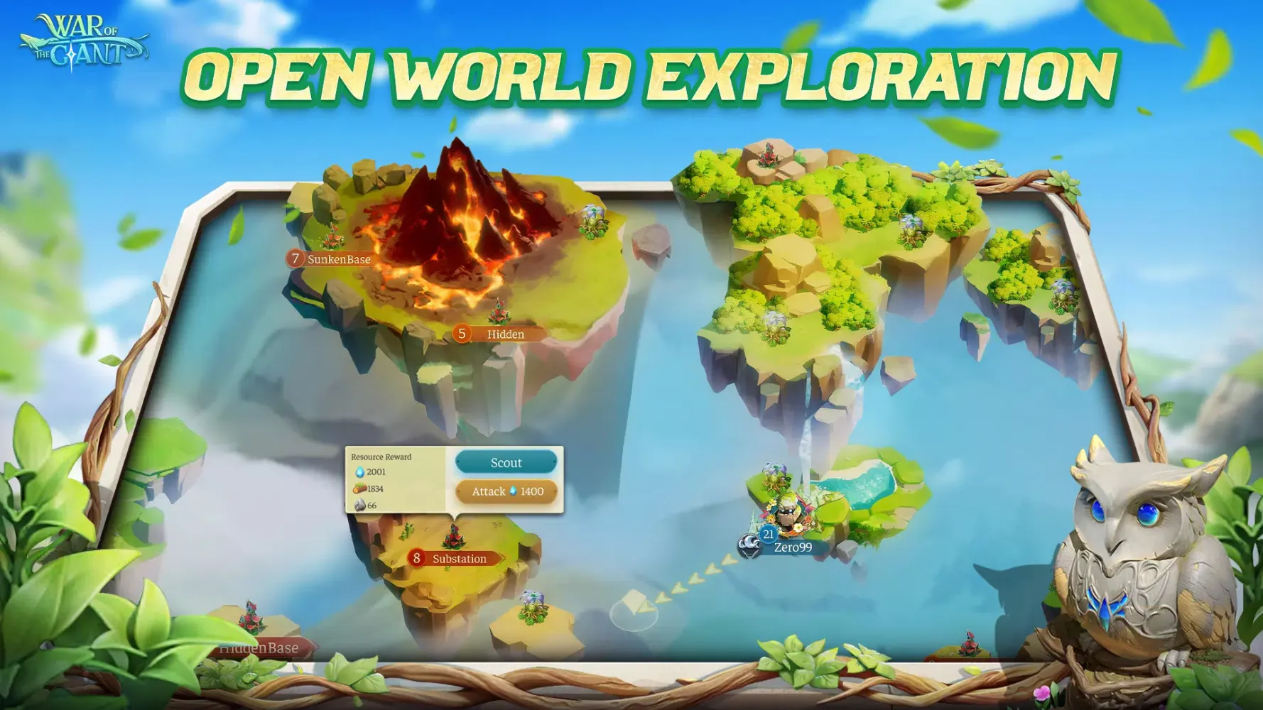Capturas de tela do War of the Giant