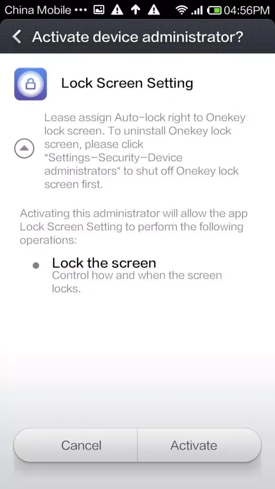 Lock Screen Setting スクリーンショット