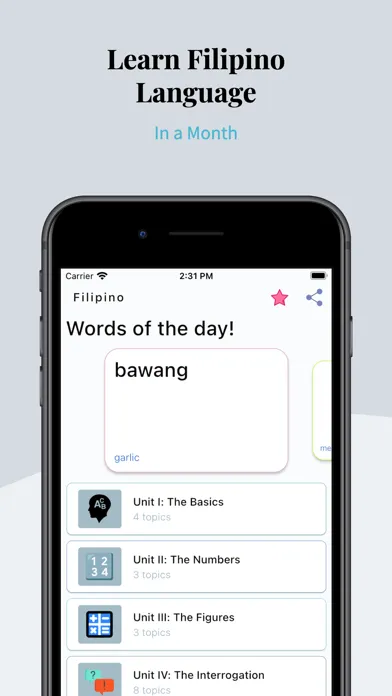 Tangkapan layar Learn Filipino Language Easily