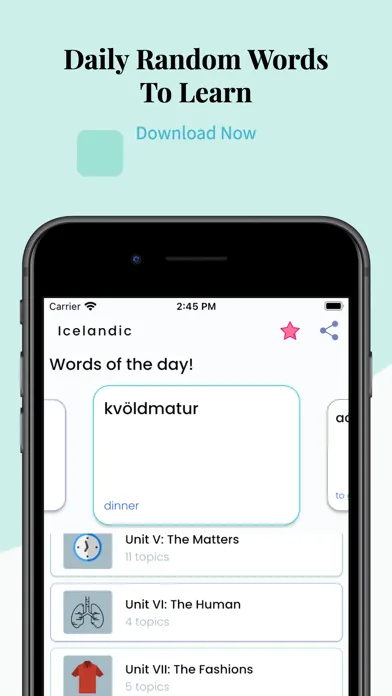 Learn Icelandic Easily سکرین شاٹس