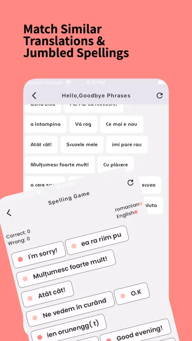 Captures d'écran de Learn Romanian For Beginners