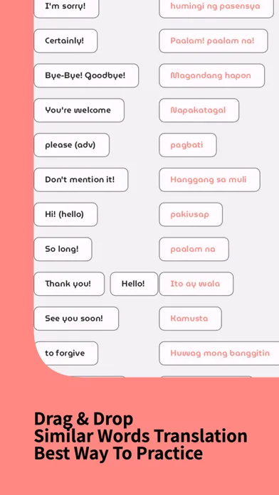 Learn Tagalog For Beginners स्क्रीनशॉट