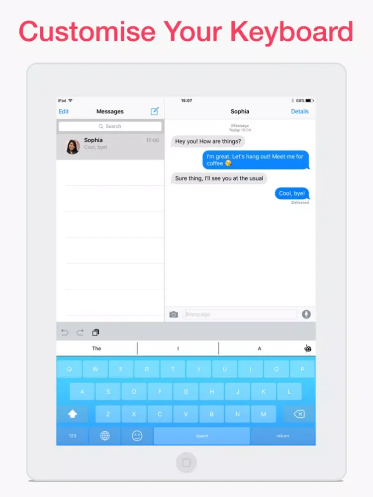 Magic Keyboard - Custom themes and emoji emoticons iPad  Ekran Görüntüleri