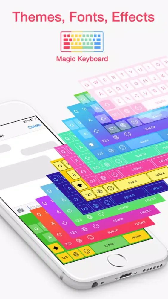 Magic Keyboard - Custom themes and emoji emoticons Ekran Görüntüleri
