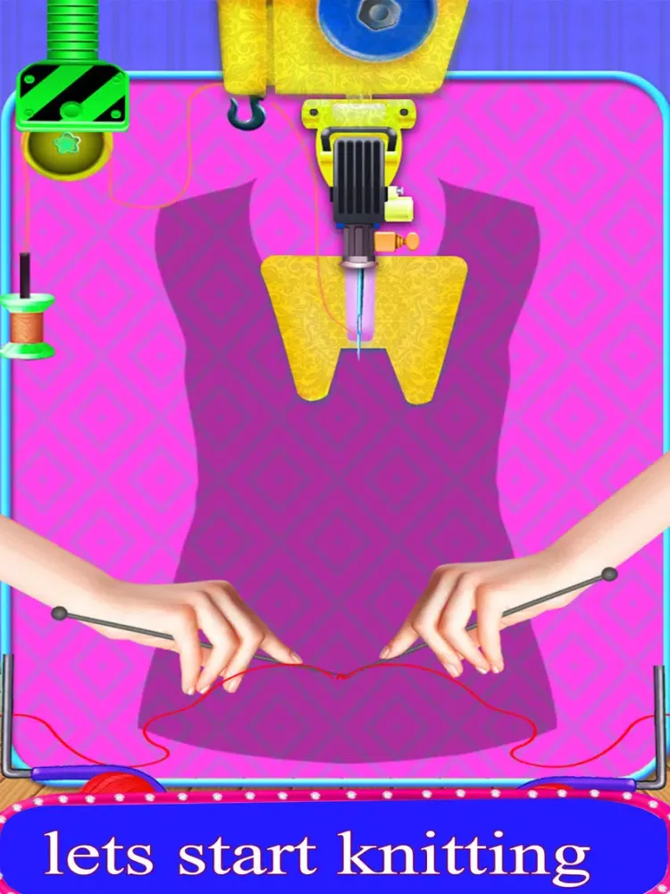 ภาพหน้าจอของ Knitting Games for Girls iPad 