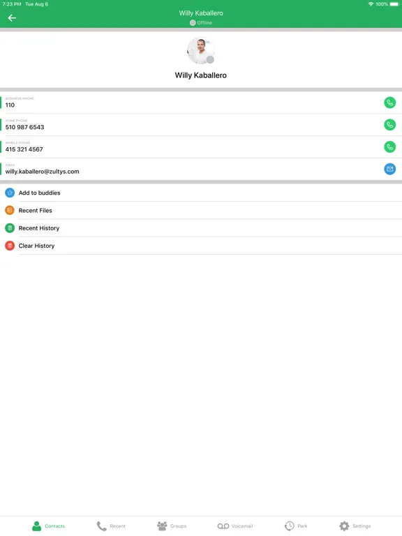 تصاویر Zultys MX Mobile iPad 
