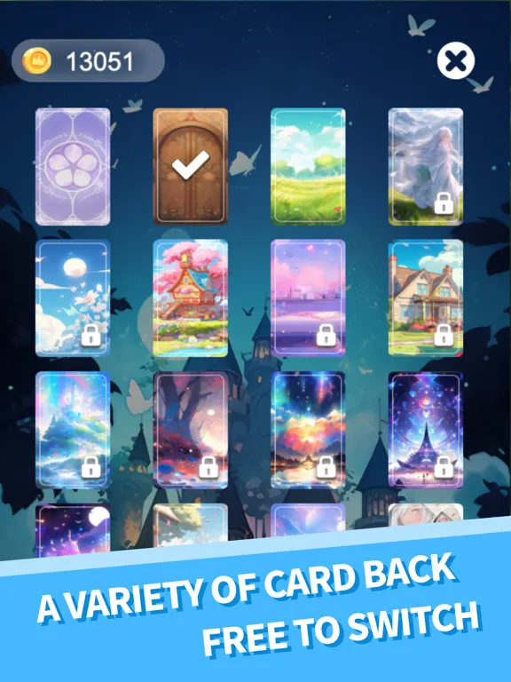 Ảnh chụp màn hình của Anime Solitaire iPad 