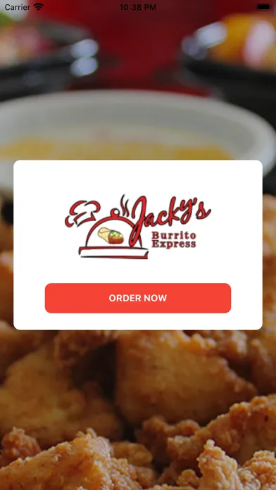ภาพหน้าจอของ Burrito Express App
