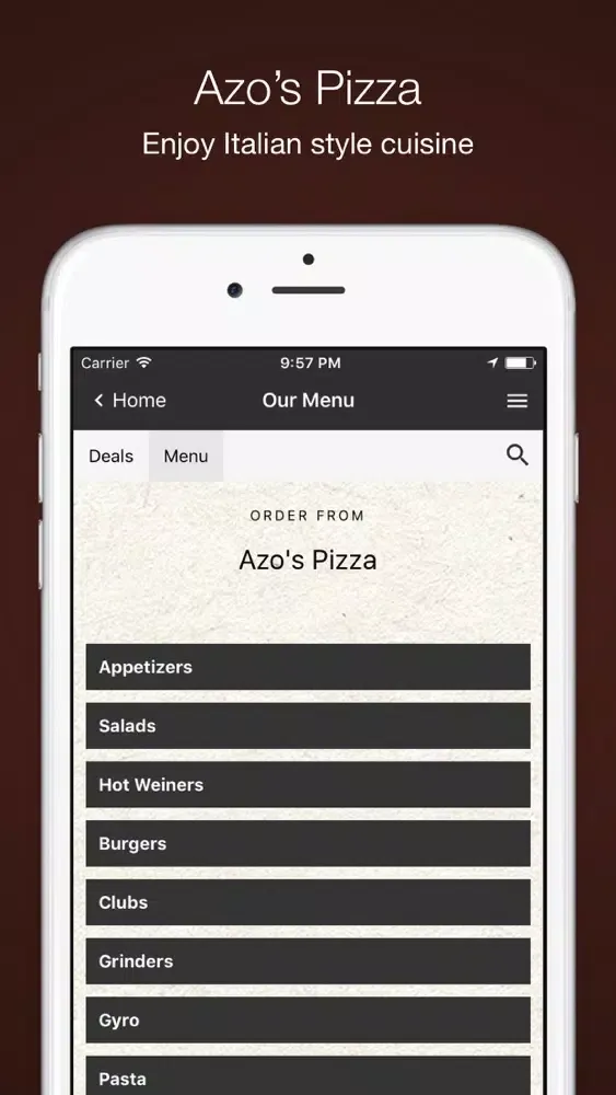 تصاویر Azo's Pizza Order Online