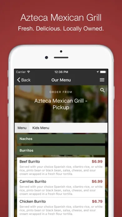 Azteca Mexican Grill - Order Screenshots
