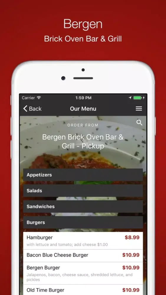 Screenshot di Bergen Brick Oven Bar & Grill