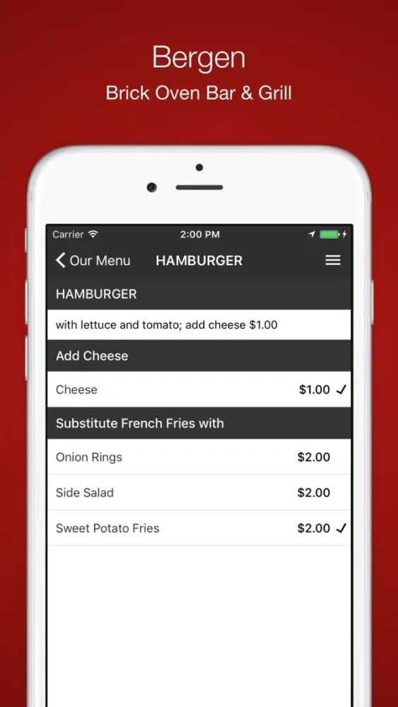 Screenshot di Bergen Brick Oven Bar & Grill