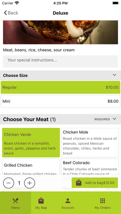 Bravo Burritos App स्क्रीनशॉट