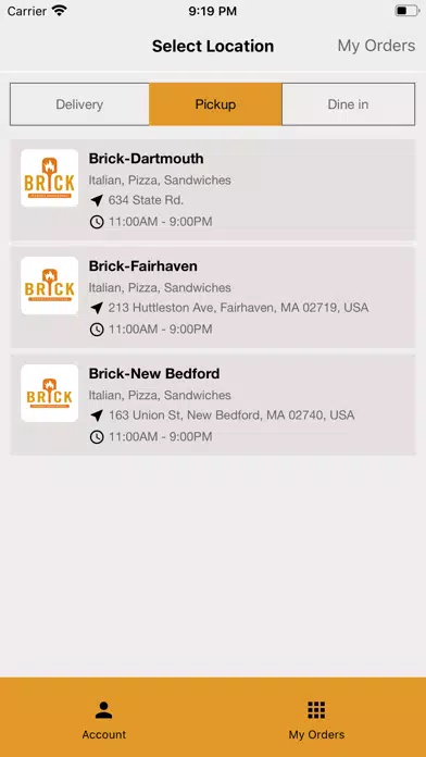 Brick Pizzeria Napoletana应用截图