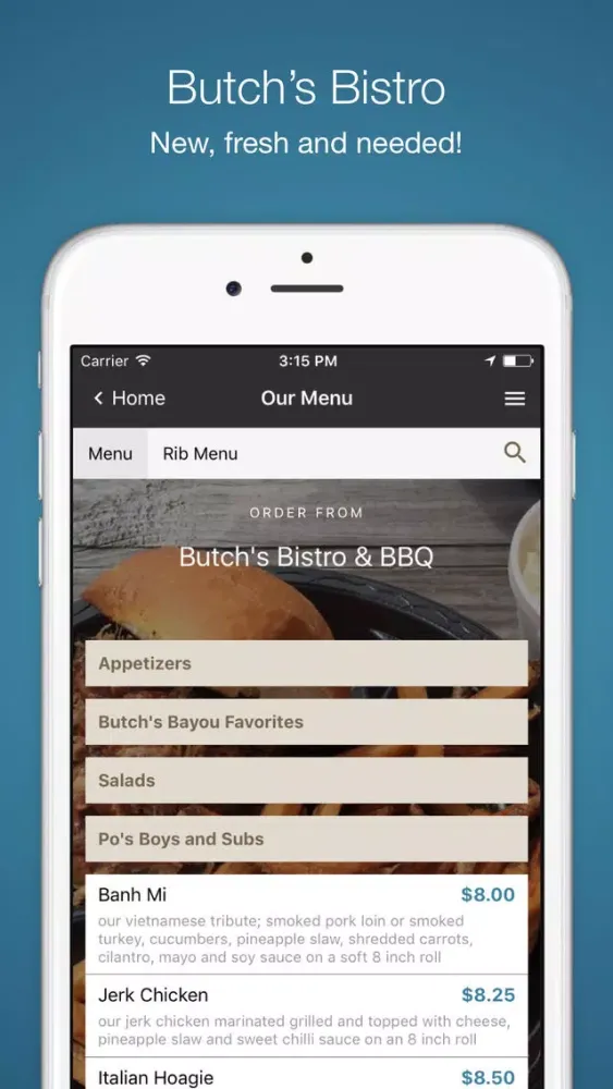 Capturas de tela do Butch's Bistro