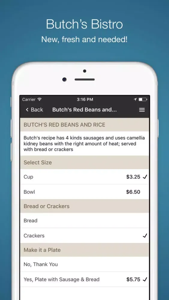 Capturas de tela do Butch's Bistro
