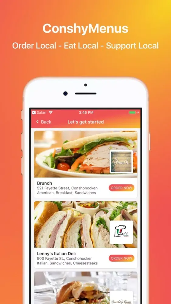 Скриншоты ConshyMenus - Order Online