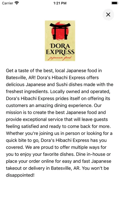 Capturas de pantalla de Dora Hibachi Express