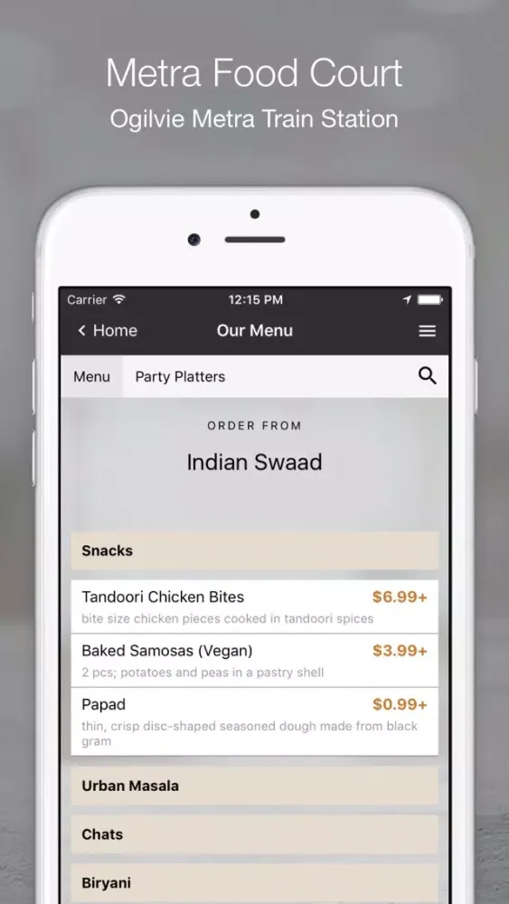 Capturas de pantalla de Metra Food Court