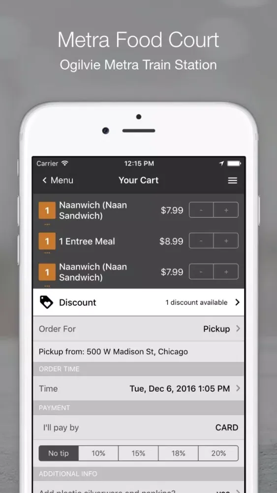 Capturas de pantalla de Metra Food Court