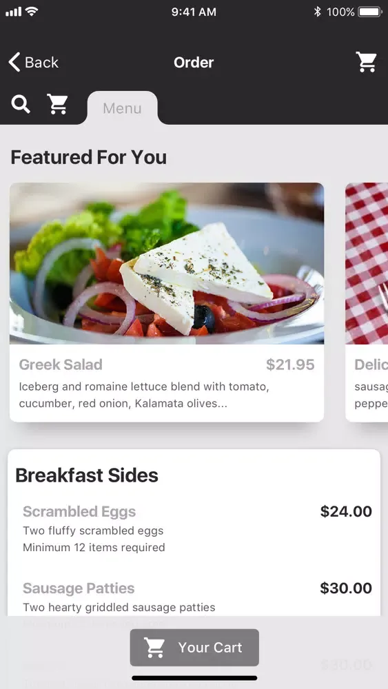 Milo's Catering應用截圖