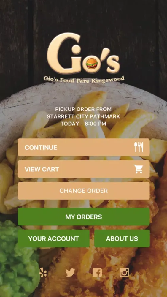 Capturas de tela do Gio's Food Fare Restaurant