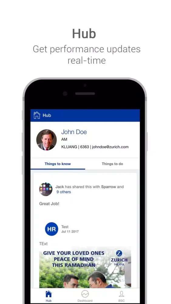 Ảnh chụp màn hình của Zurich iManage