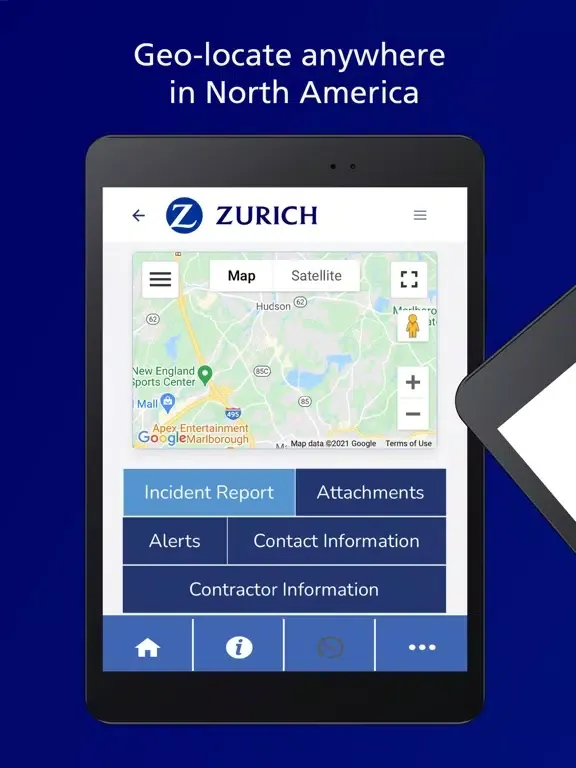 Capturas de pantalla de Zurich Spill Reporting iPad 