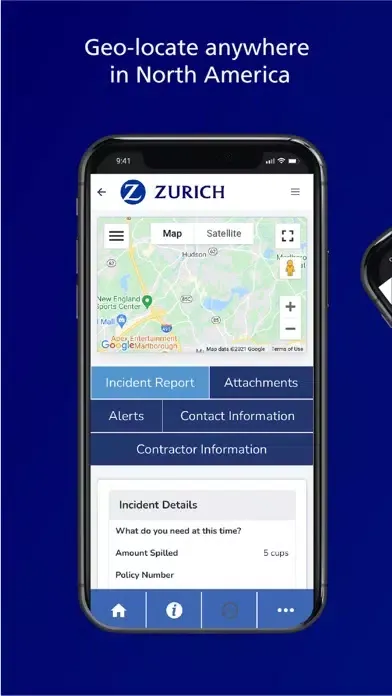 Capturas de pantalla de Zurich Spill Reporting