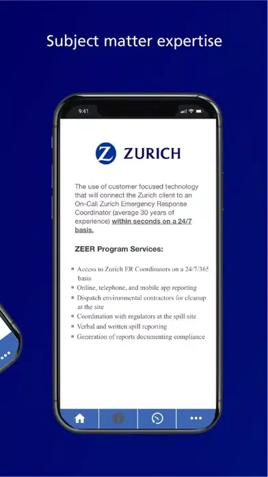 Capturas de pantalla de Zurich Spill Reporting