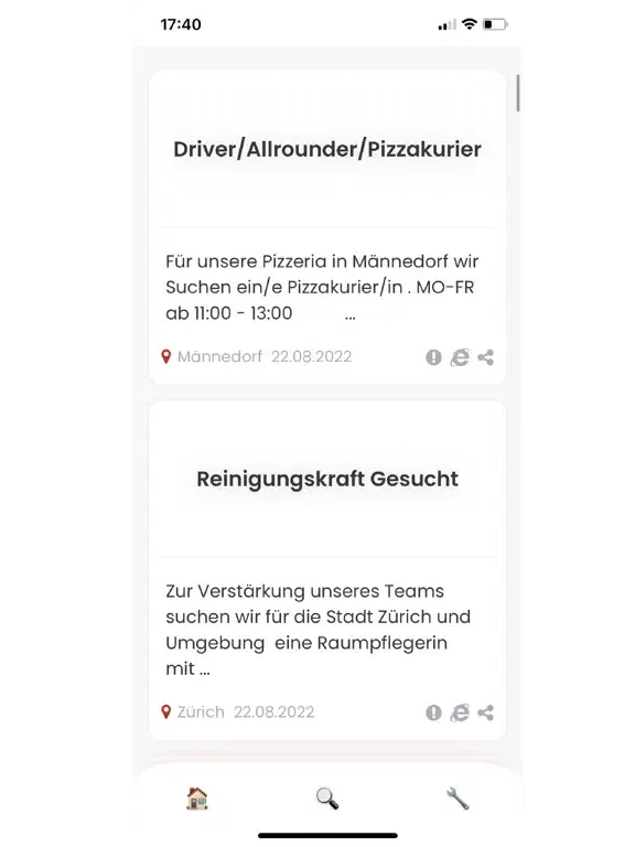 Züri Jobs iPad  Ekran Görüntüleri