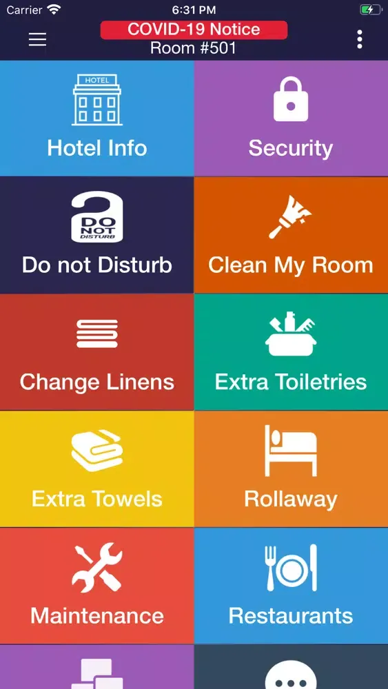 Capturas de tela do Zurra: Hotel Guest Services