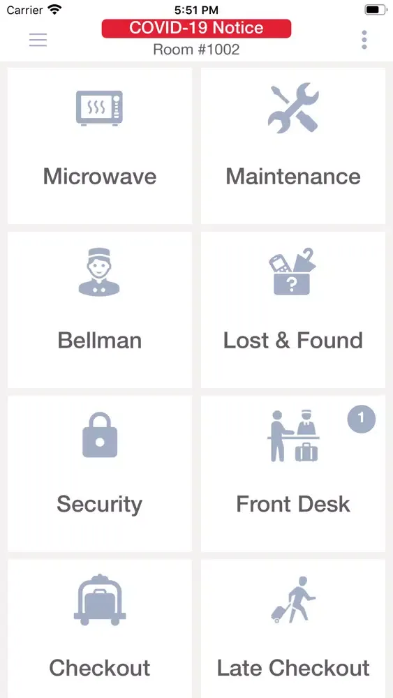 Capturas de tela do Zurra: Hotel Guest Services