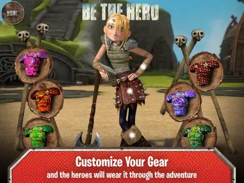 Tangkapan skrin DreamWorks' Dragons: Defenders of Berk Storybook Deluxe - iStoryTime Read Aloud Children's Picture Book iPad 