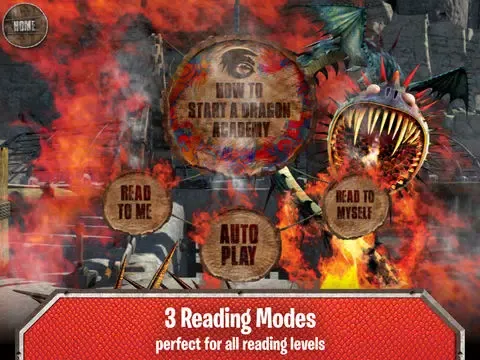 Tangkapan skrin DreamWorks' Dragons: Defenders of Berk Storybook Deluxe - iStoryTime Read Aloud Children's Picture Book iPad 