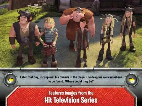 Tangkapan skrin DreamWorks' Dragons: Defenders of Berk Storybook Deluxe - iStoryTime Read Aloud Children's Picture Book iPad 